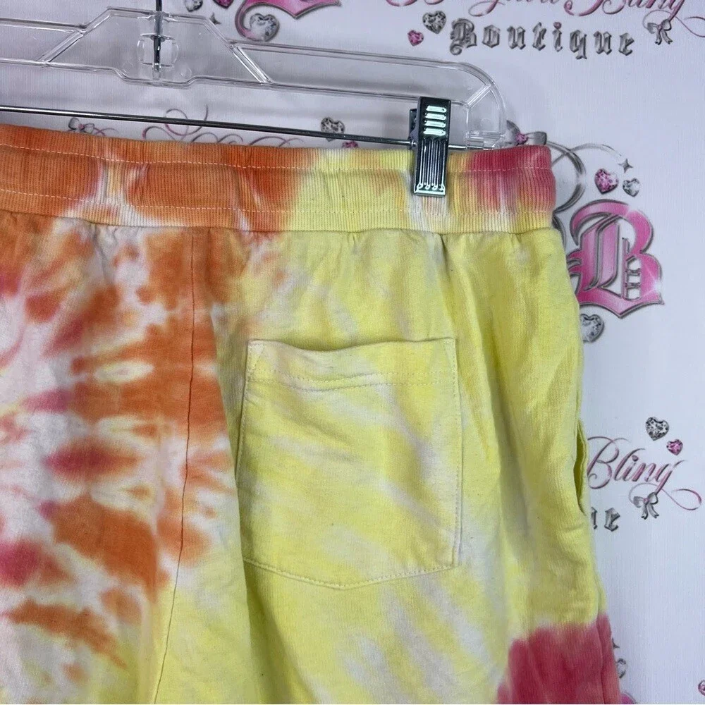 Jane and Delancey shorts sunset 🌅 Colors Vibrant Tie-Dye Athletic Shorts